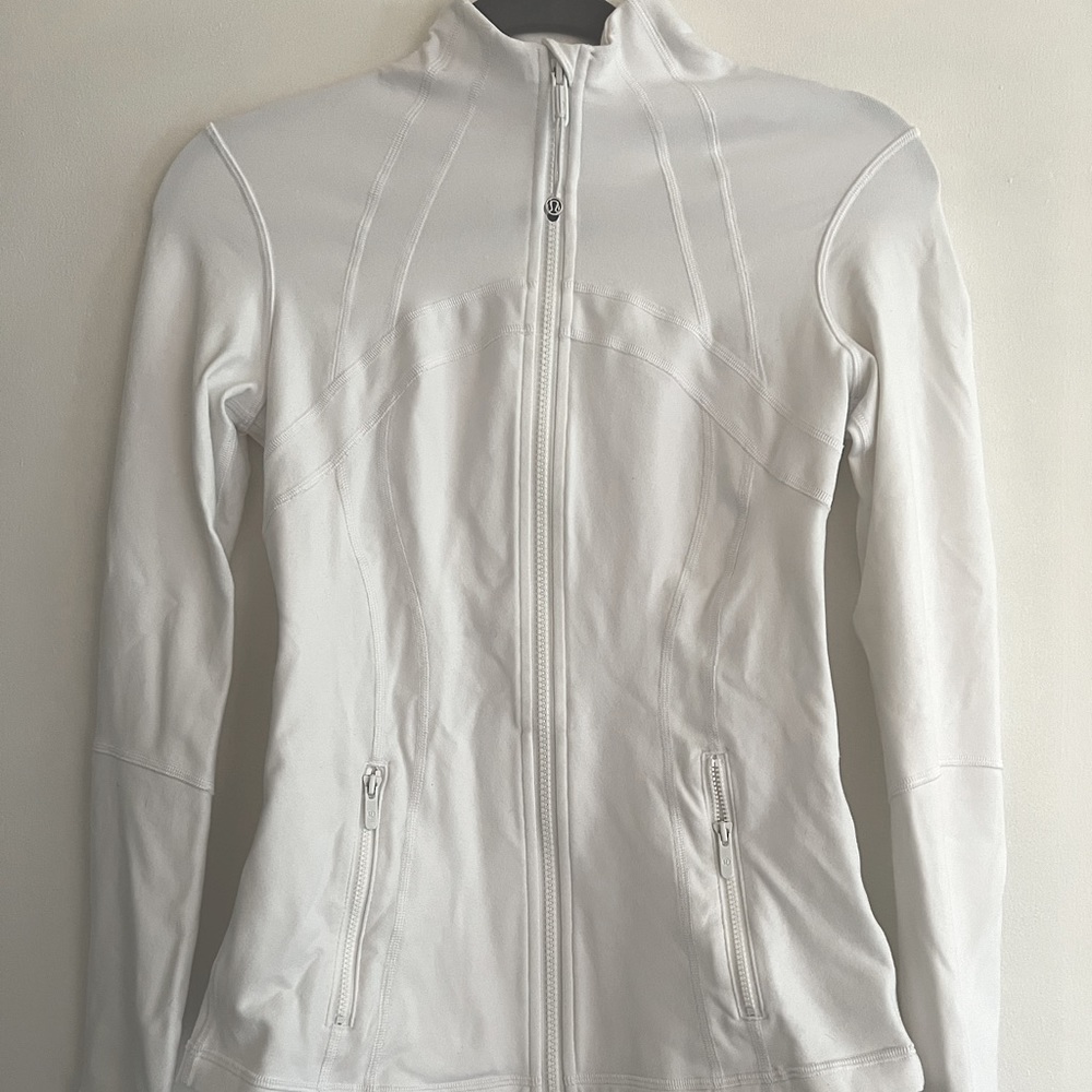 White Lululemon Define Jacket